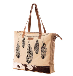 Sixtease Feather Messenger Bag - Lighten Up Shop