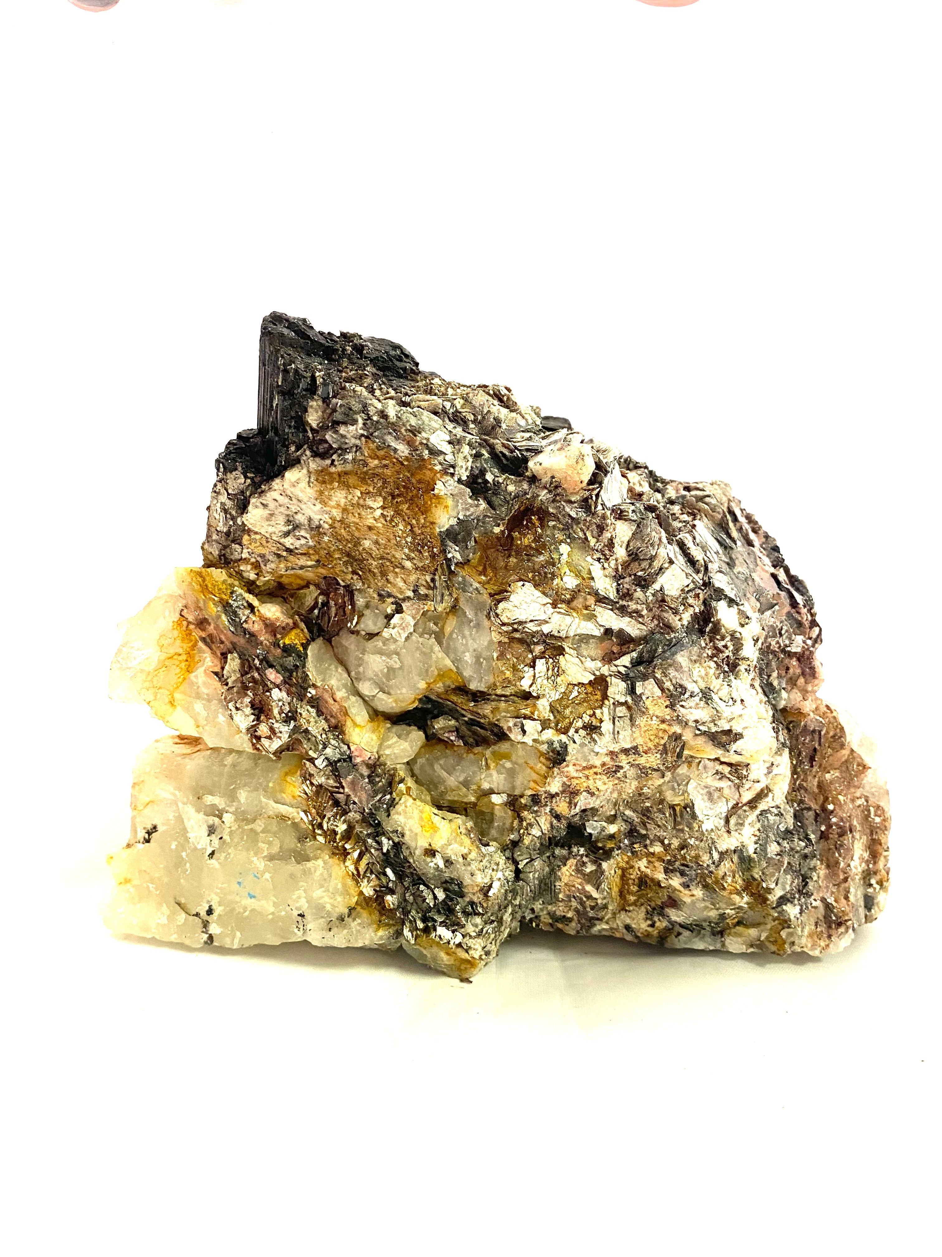 Black Tourmaline Chunk with Mica ($128) - Lighten Up Shop