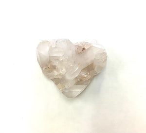 Quartz Cluster Points Heart - Lighten Up Shop