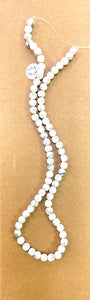 White Howlite Bead Strand - Small - Lighten Up Shop