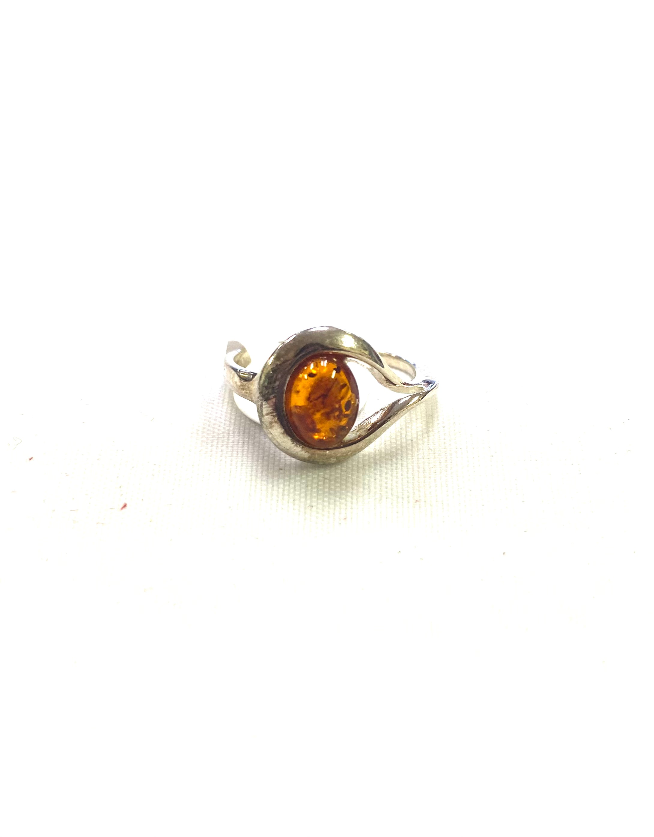 Amber Ring Side Oval (35) - Lighten Up Shop