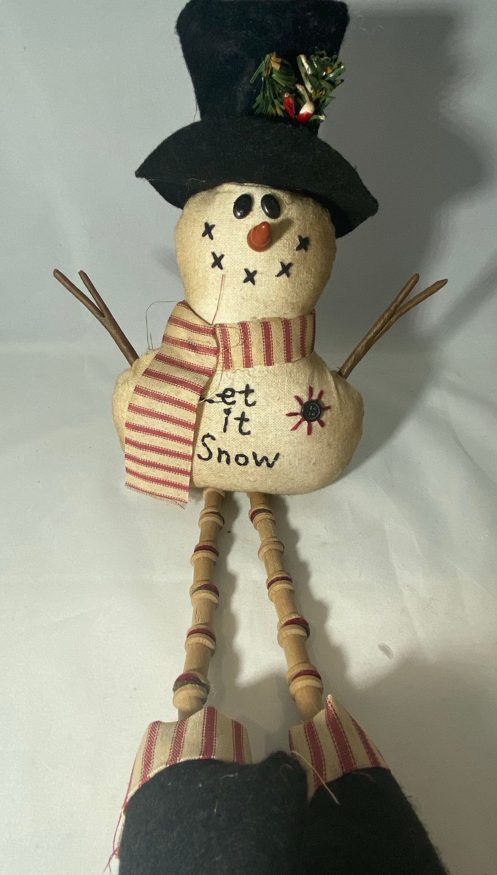 Snowman Sitting Edge - Lighten Up Shop