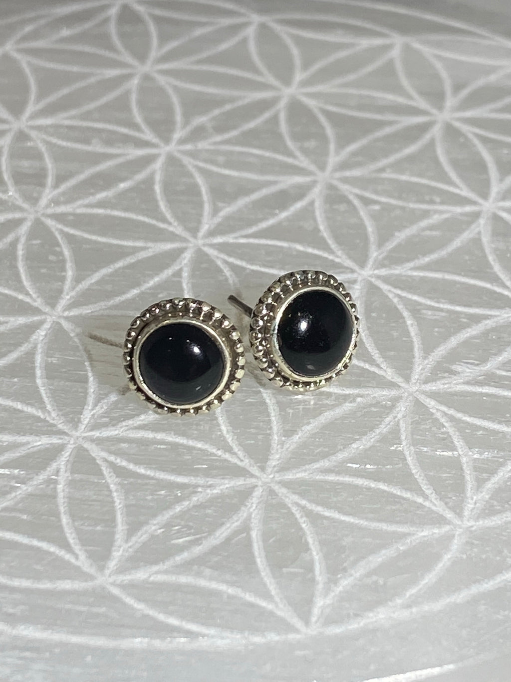 Stud Earrings Small Black - Lighten Up Shop