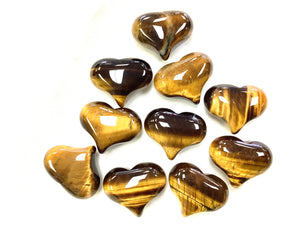 Tiger Eye  Heart 1" (sold separately) - Lighten Up Shop