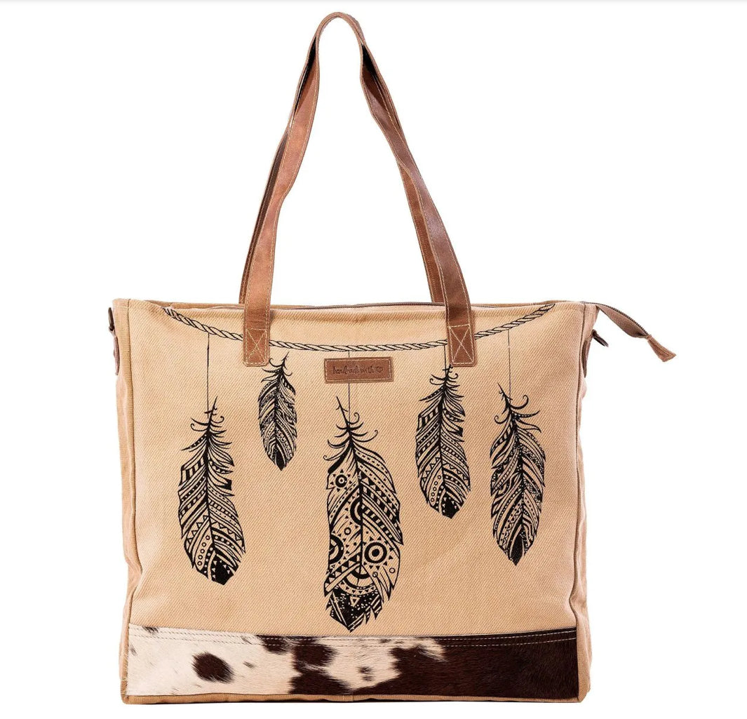 Sixtease Feather Messenger Bag - Lighten Up Shop