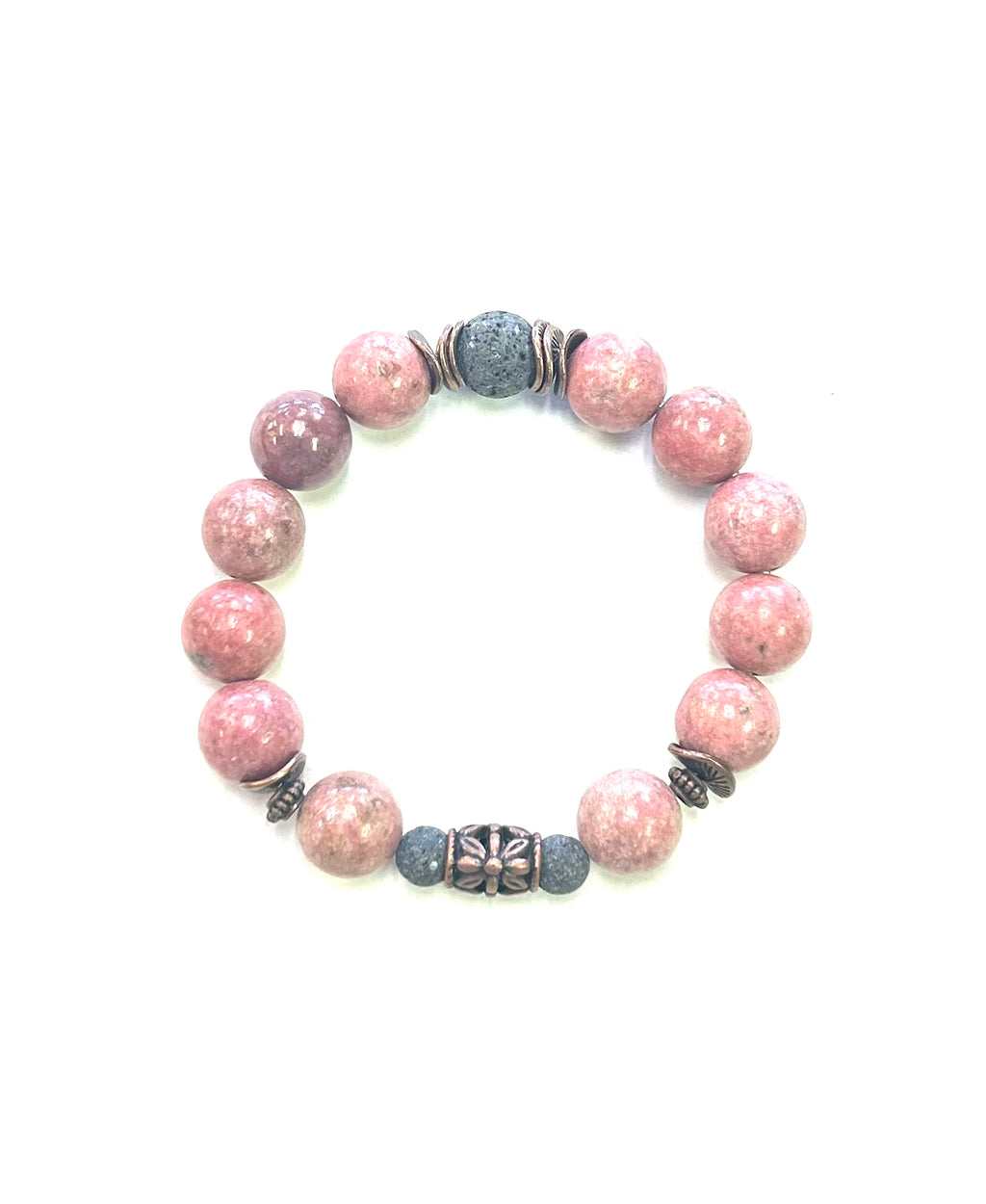 Pink Jasper Lava -  Large Bead - Lighten Up Shop