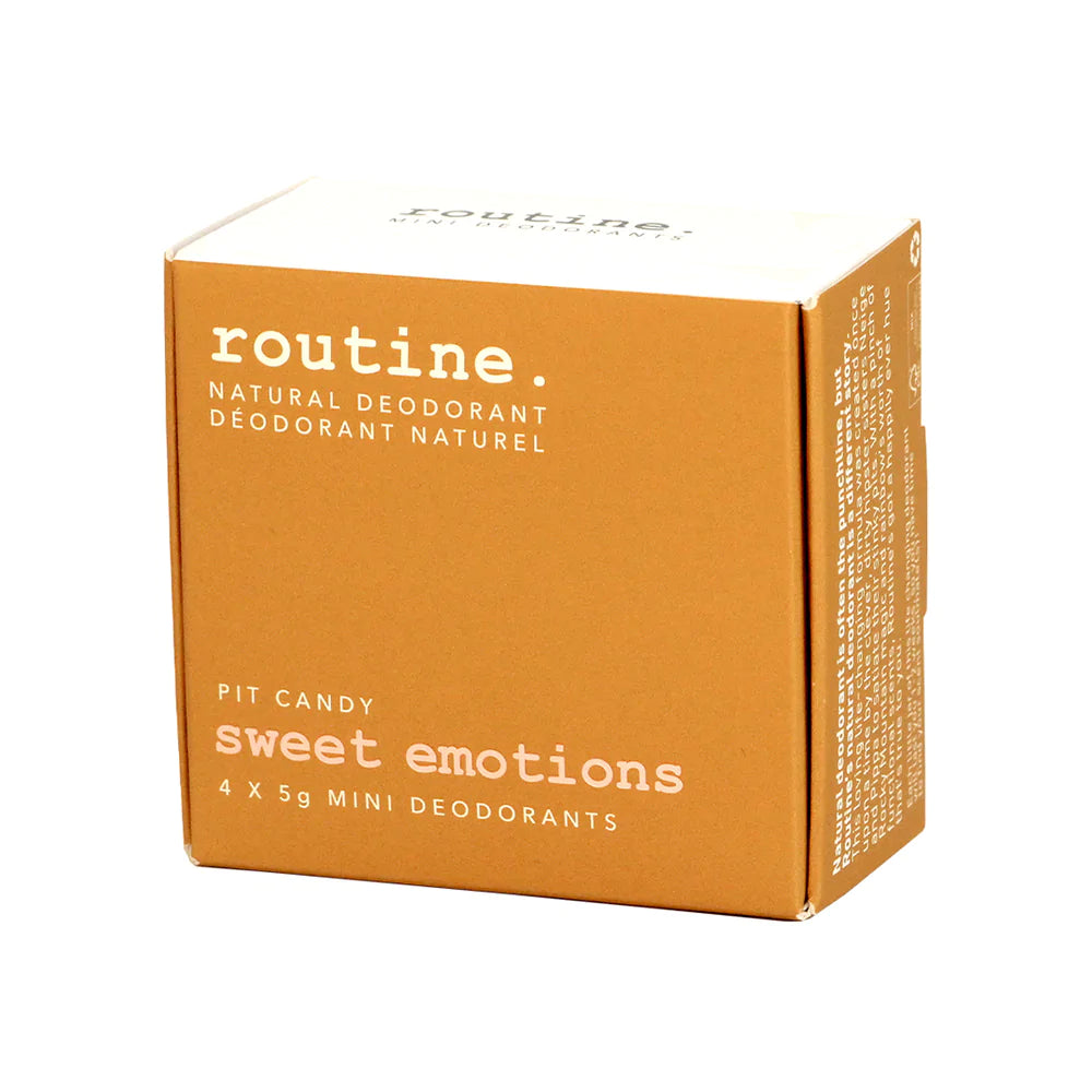 Routine Deodorant - Sweet Emotions (4 x 5g mini) - Lighten Up Shop