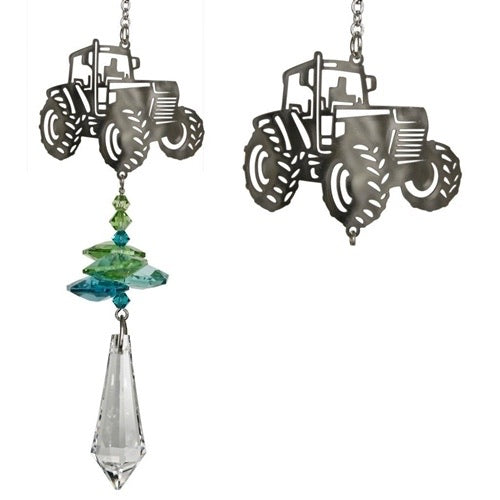 Crystal Tractor Suncatcher - Lighten Up Shop