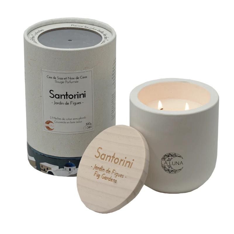 La Luna Candle Santorini - Fig Garden - Lighten Up Shop