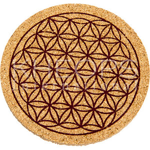 Flower of Life Cork Coaster - Lighten Up Shop