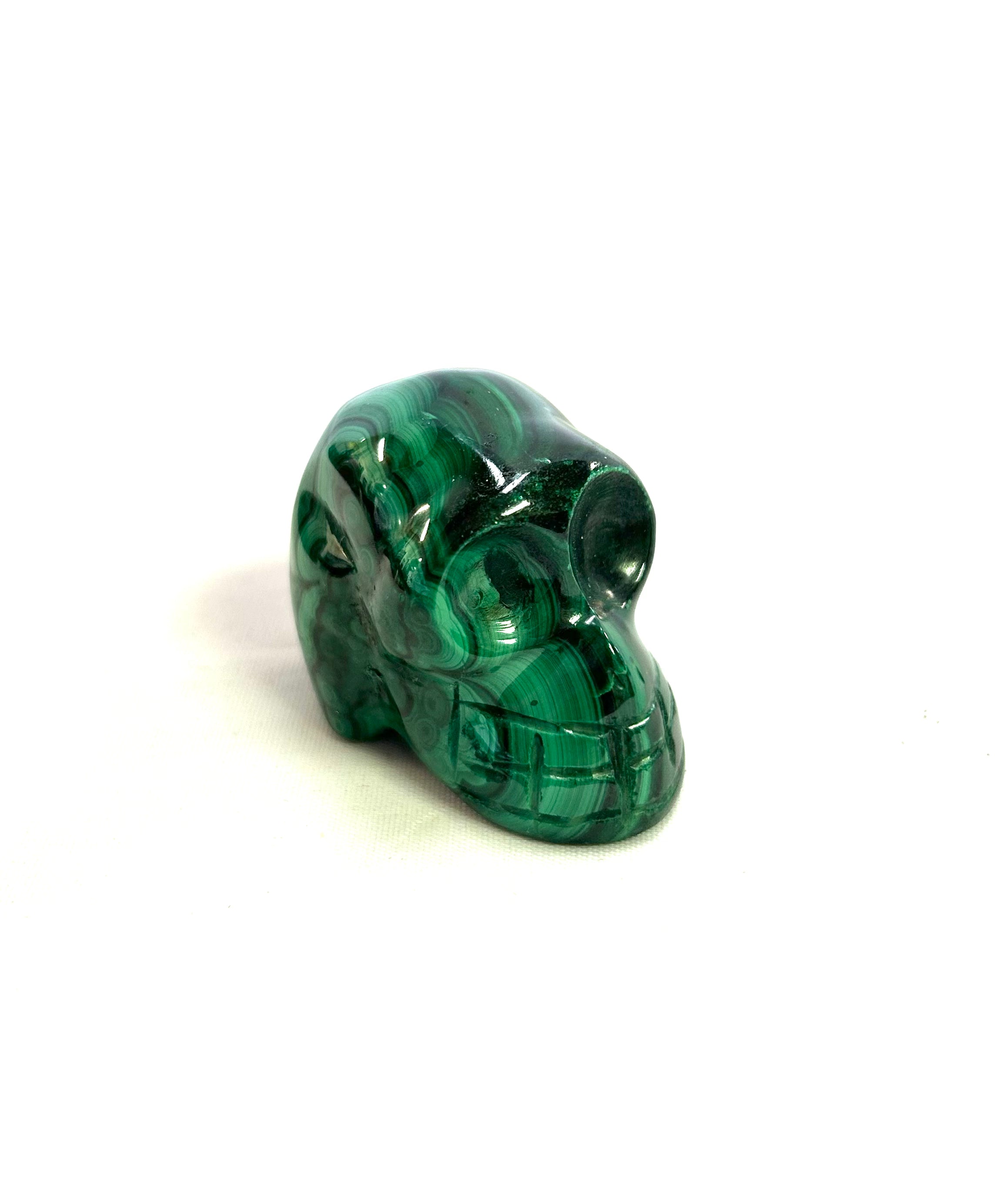 Malachite Skull - Lighten Up Shop