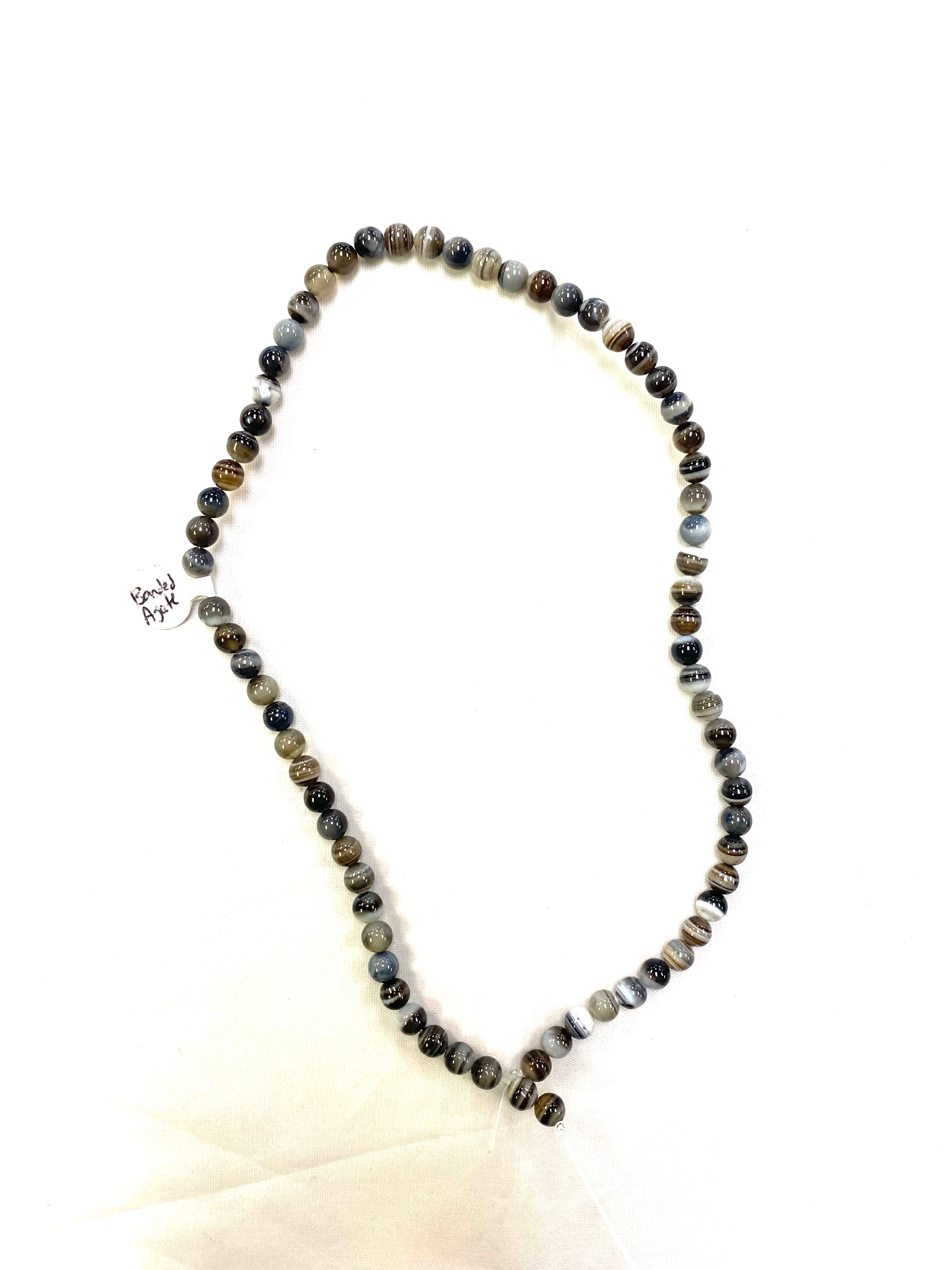 Banded Agate Bead Strand - Lighten Up Shop