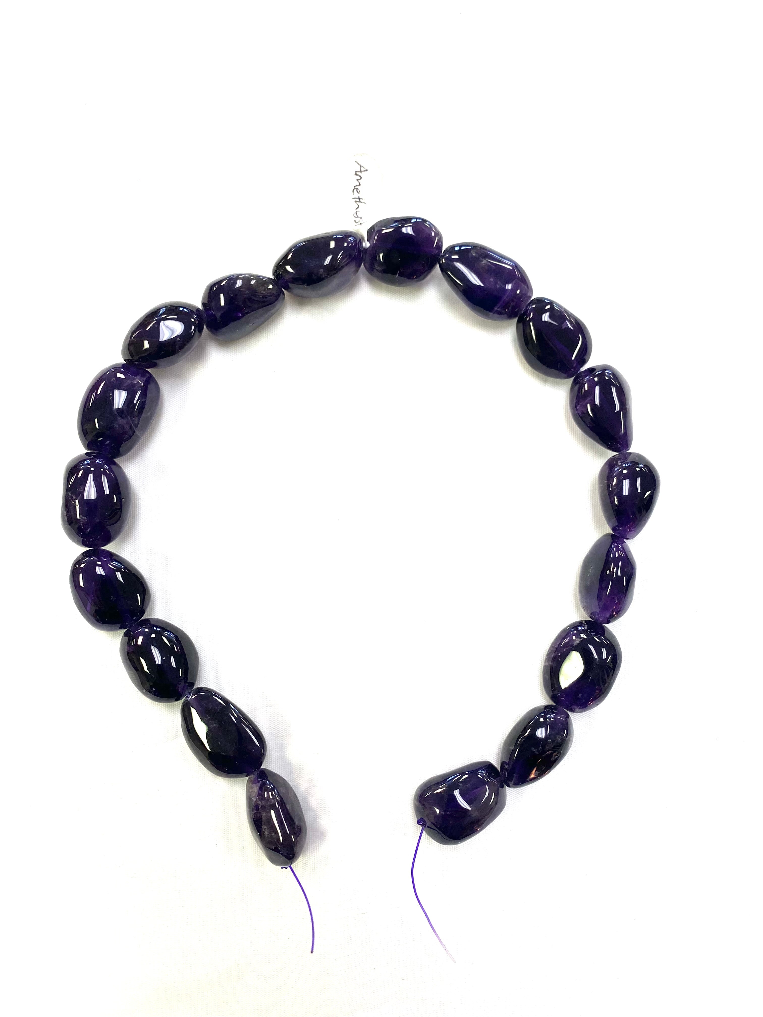 Amethyst Bead Strand (Large) - Lighten Up Shop