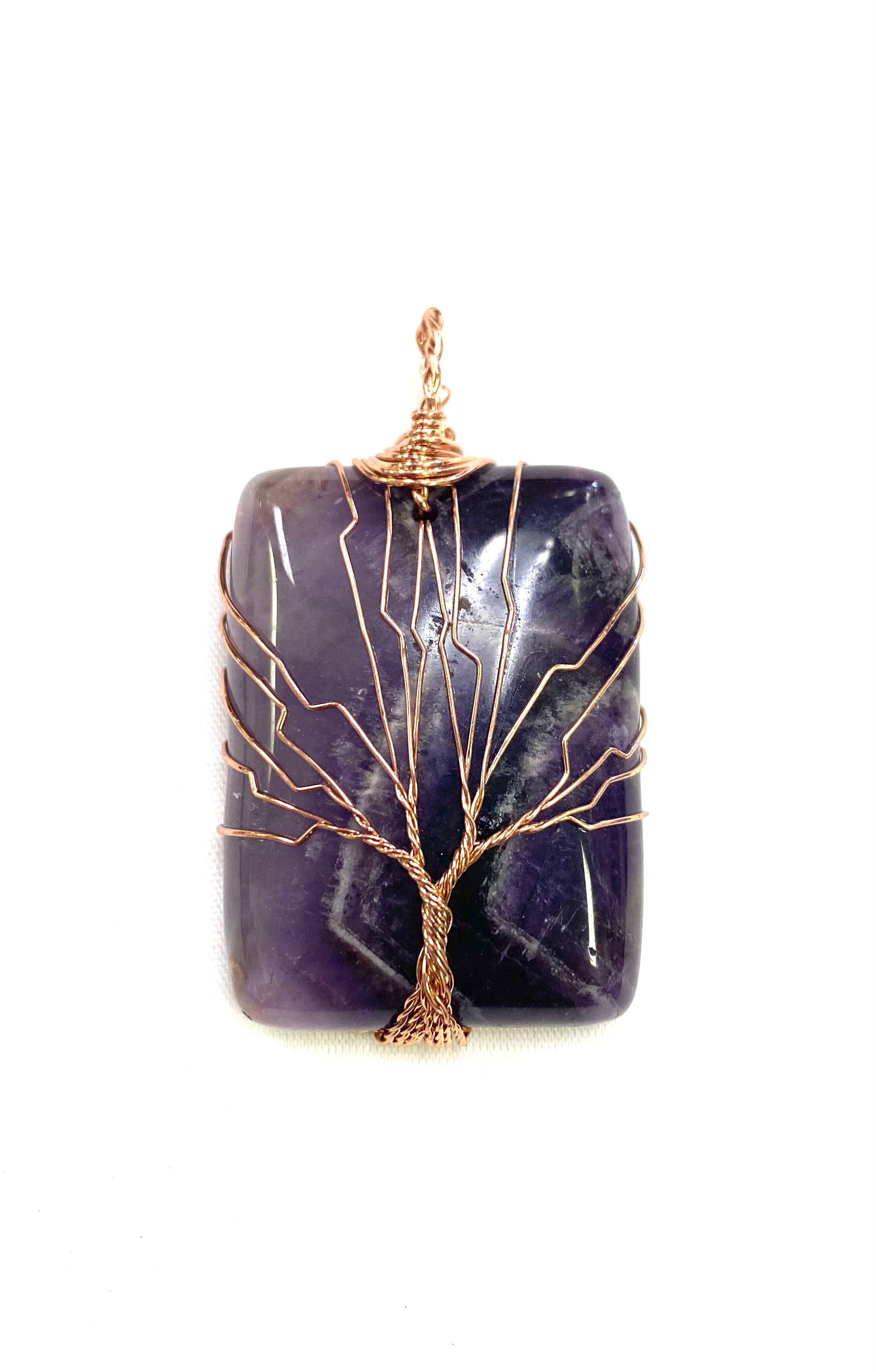 Amethyst Wrapped Pendant - Lighten Up Shop