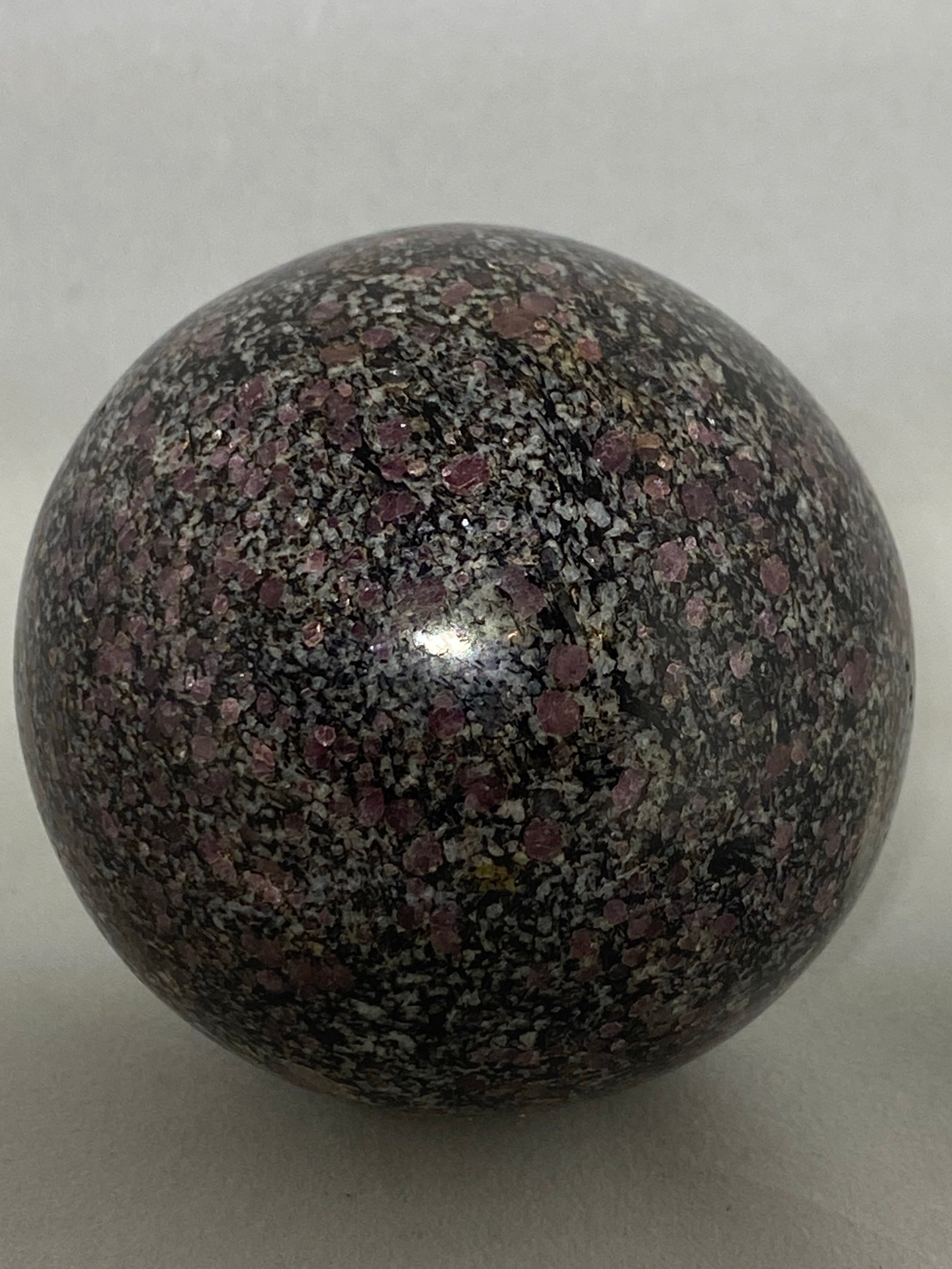 Garnet In Matrix Sphere - Lighten Up Shop