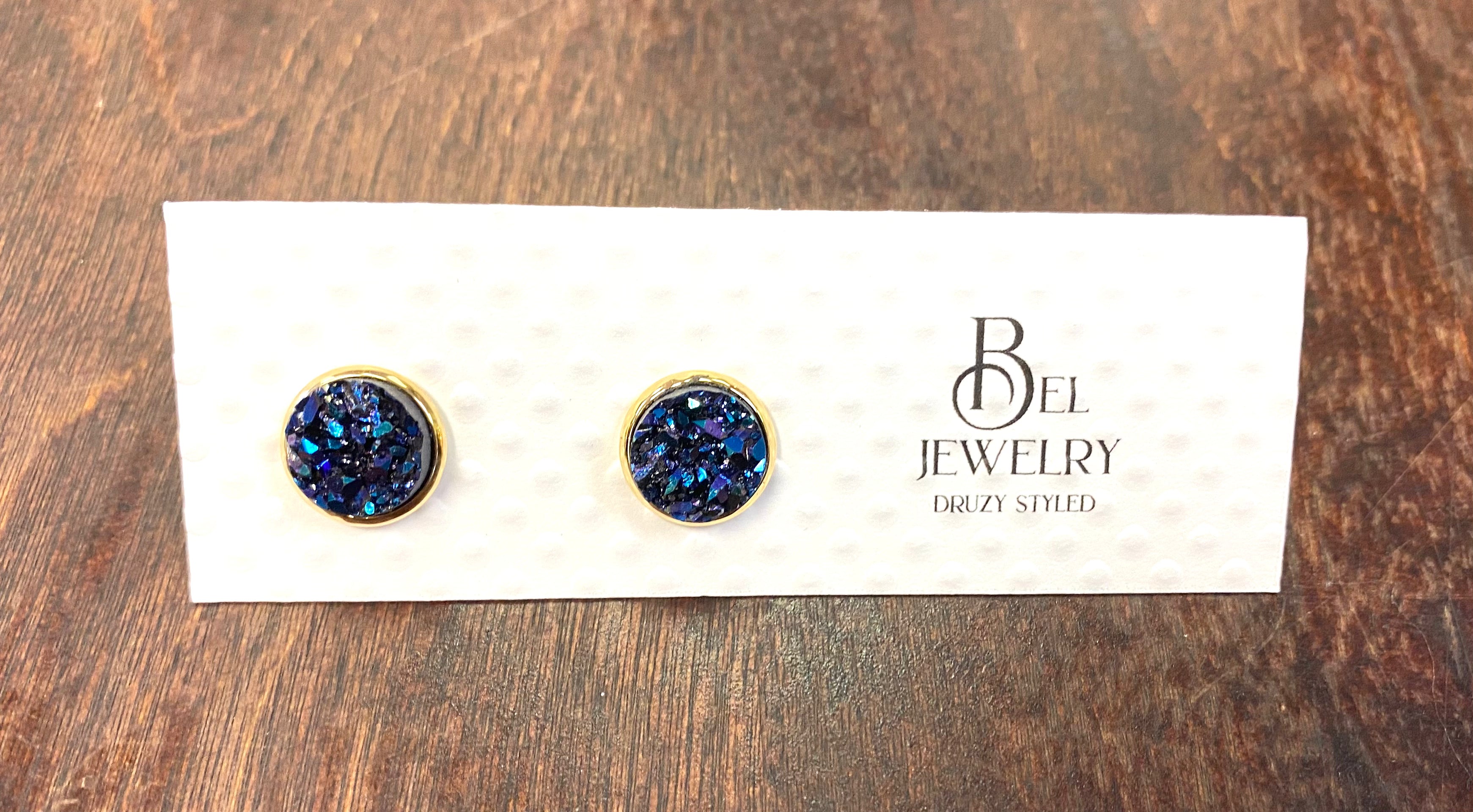 12mm Druzy Styled Earrings - Lighten Up Shop