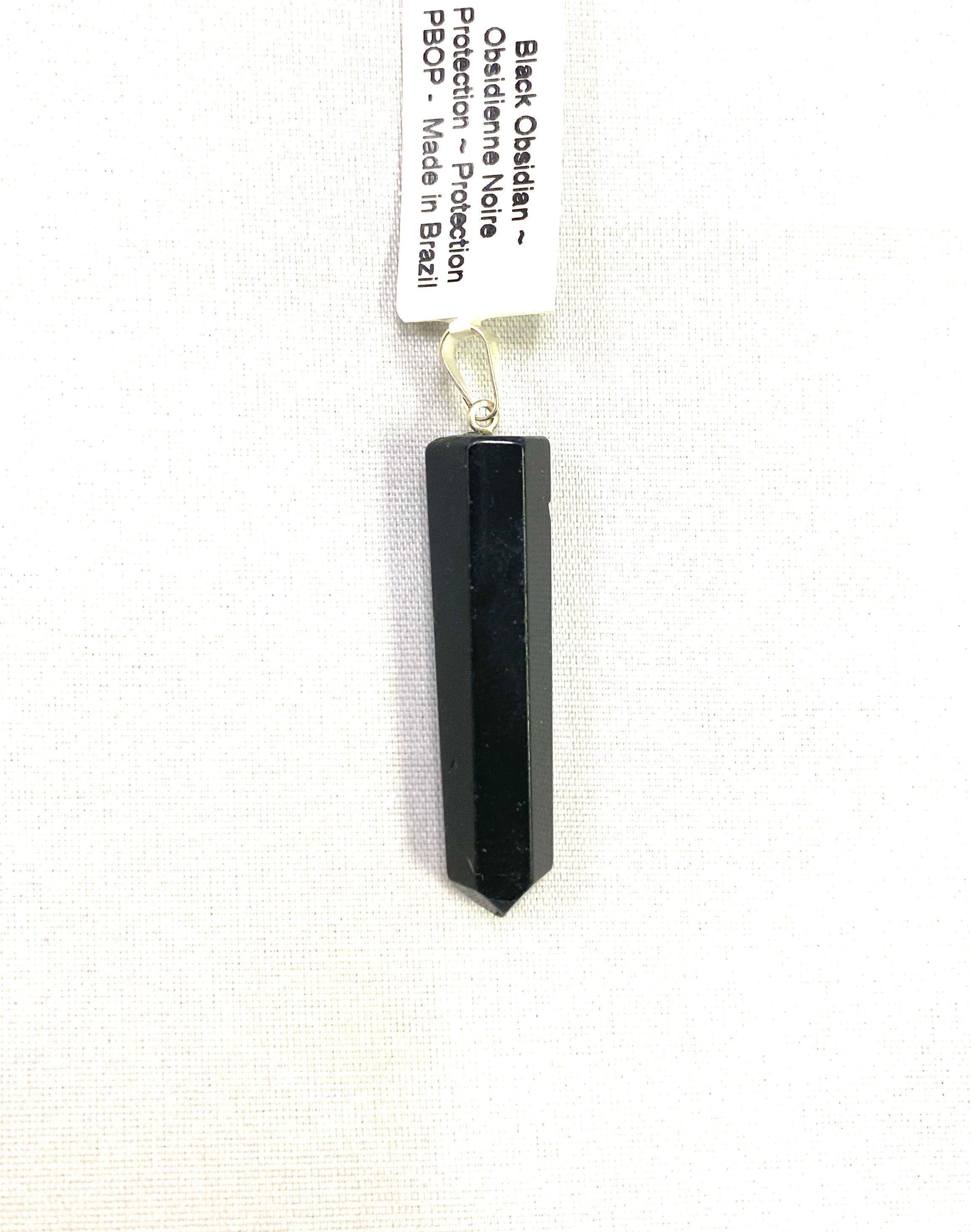 Black Obsidian Pendant - Lighten Up Shop