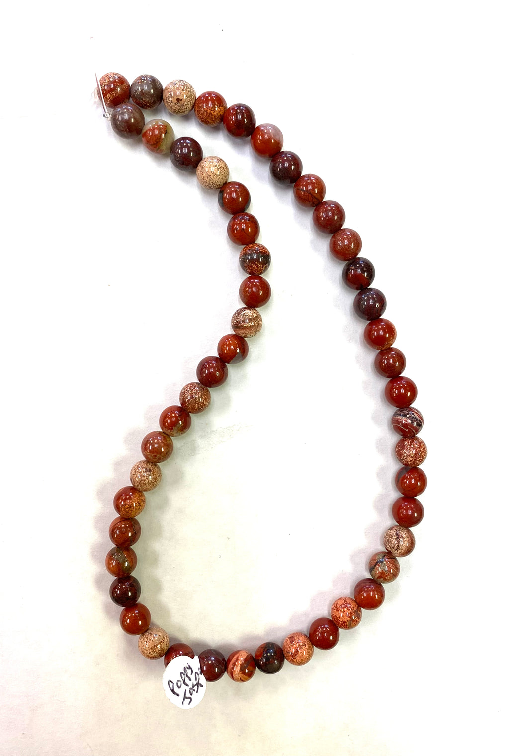 Poppy Jasper Bead Strand - Lighten Up Shop