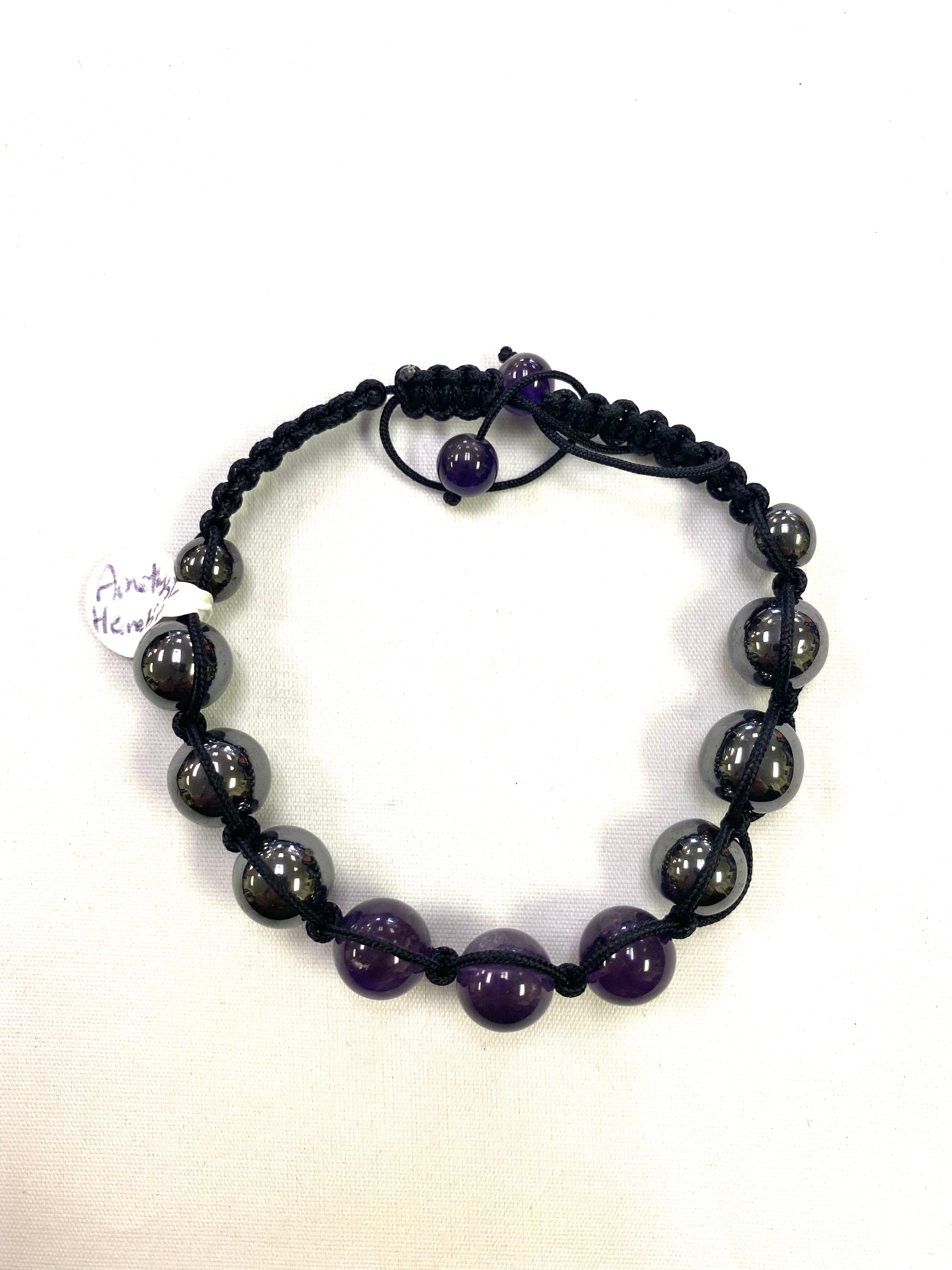 Amethyst / Hematite Bracelet - Lighten Up Shop