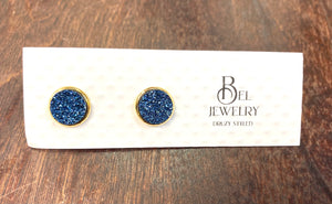 12mm Druzy Styled Earrings - Lighten Up Shop