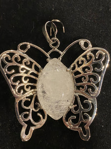 Quartz Butterfly Pendant - Lighten Up Shop