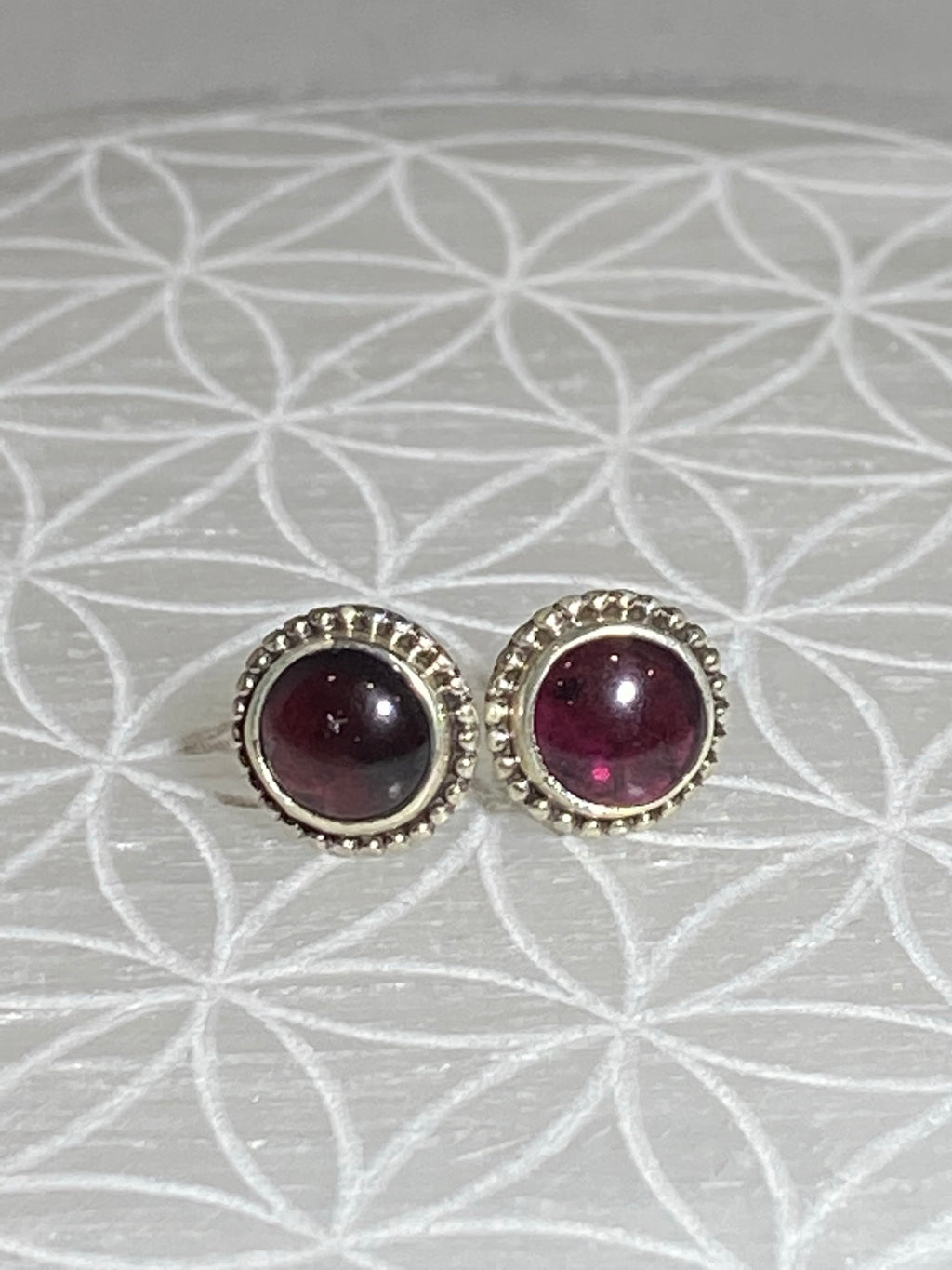 Stud Earrings Small Red - Lighten Up Shop