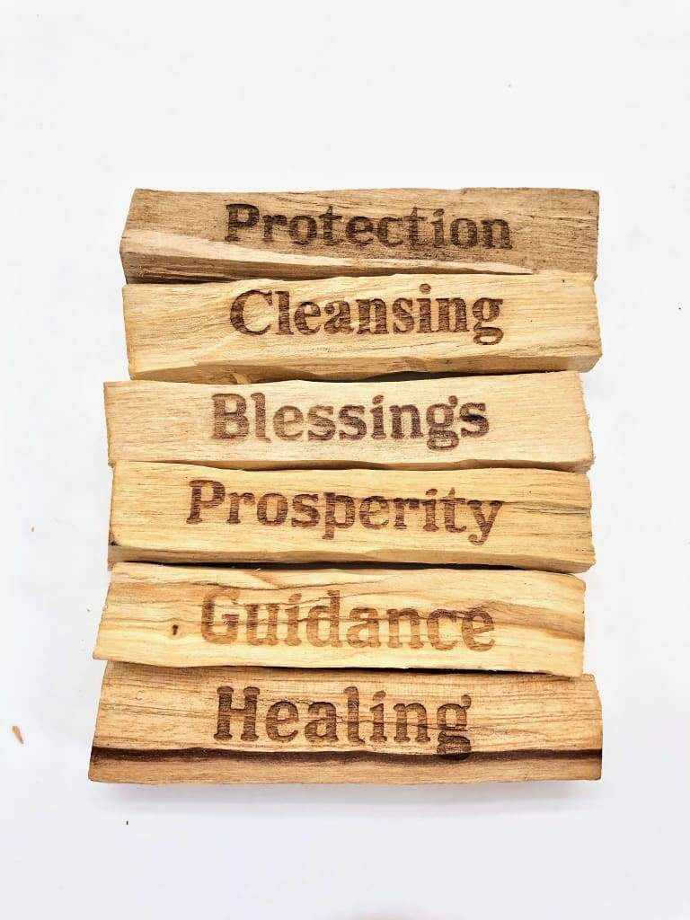 Palo Santo Sticks with Words - Lighten Up Shop