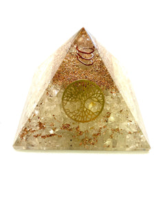 Quartz Orgone Generator Pyramid - Lighten Up Shop