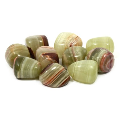 Green Onyx Loose Tumbled - Lighten Up Shop